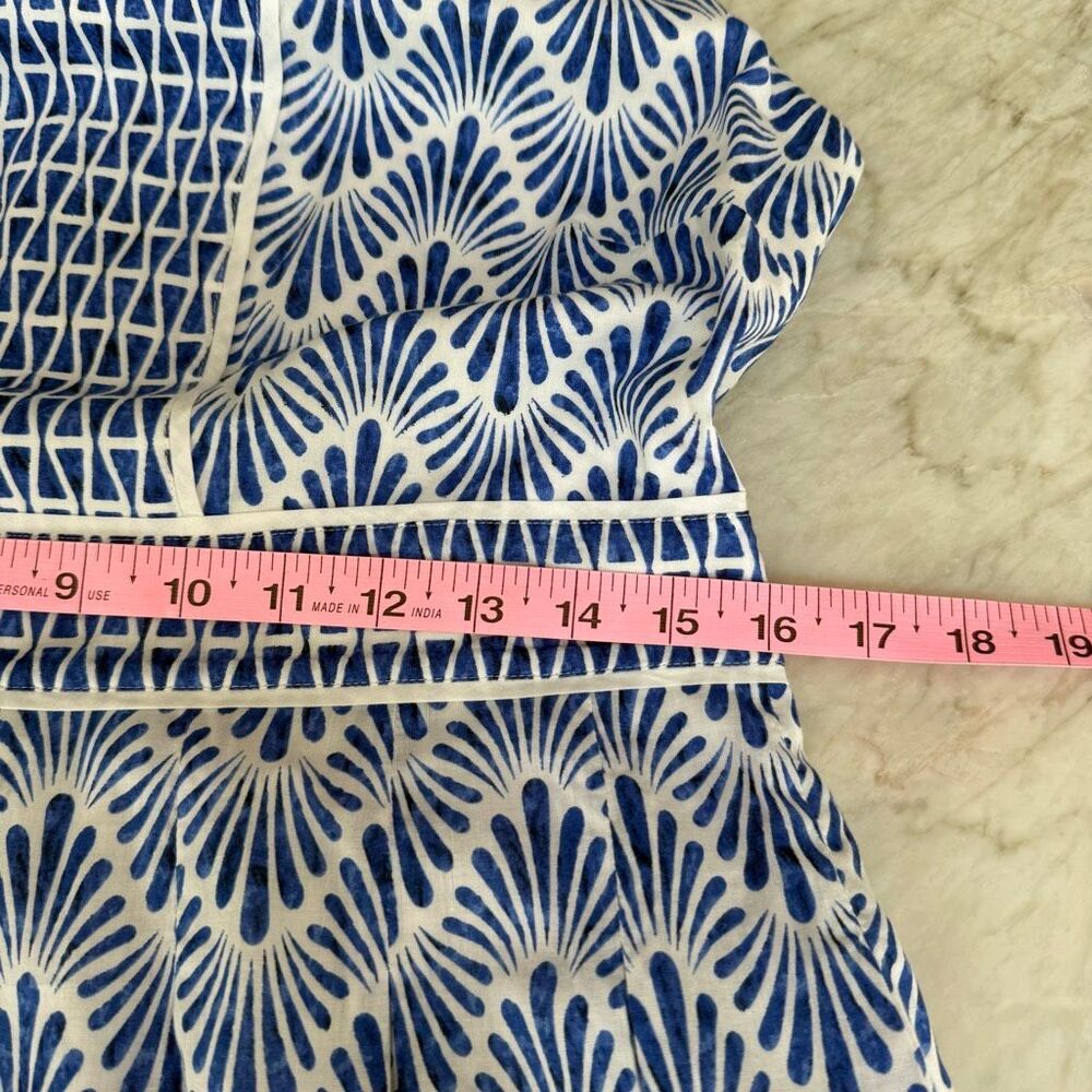 Talbots cotton Geo Mixed-Print fit and flare dress size 10P - Picture 7 of 9
